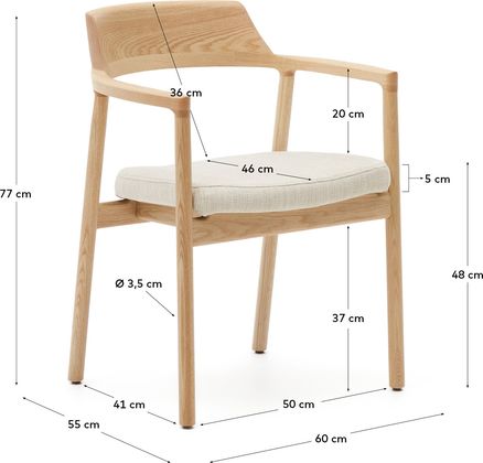 Kave Home Alocs Eetkamerstoel