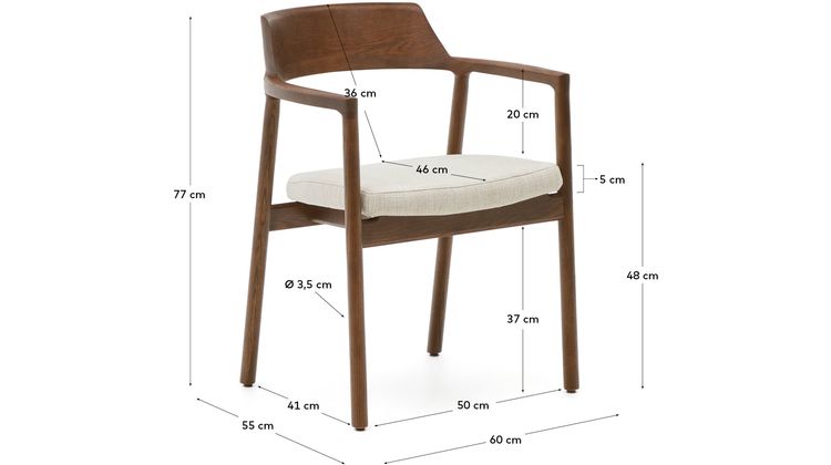 Kave Home Alocs Eetkamerstoel