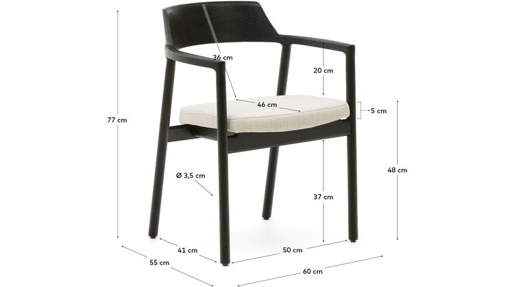 Kave Home Alocs Eetkamerstoel