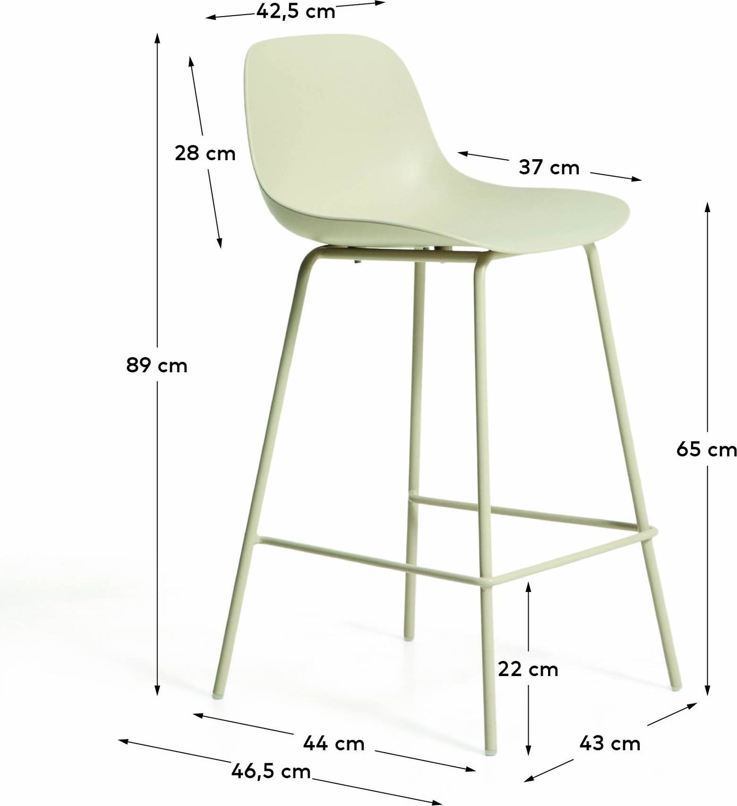 Kave Home Altea Tuin Barkruk