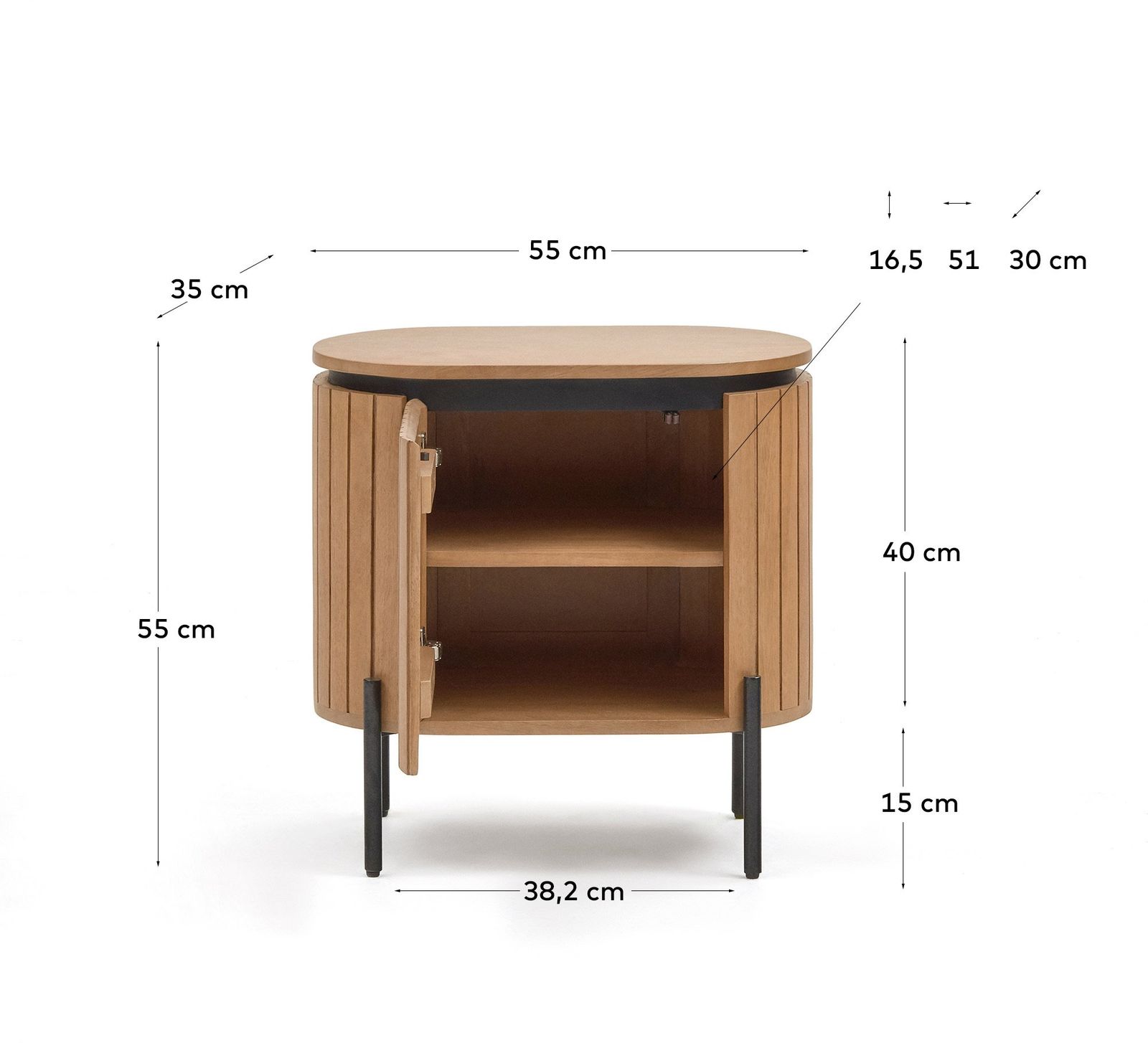 Kave Home Ambra 3-Zitsbank