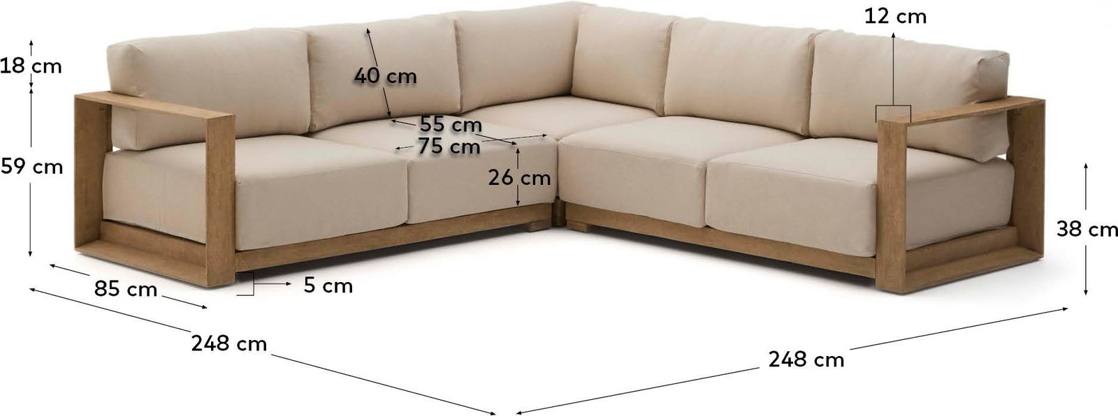 Kave Home Ambra Tuinbank