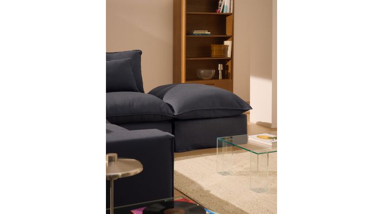 Kave Home Anarela 2-Zitsbank + Hocker
