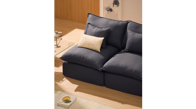 Kave Home Anarela 2-Zitsbank + Hocker