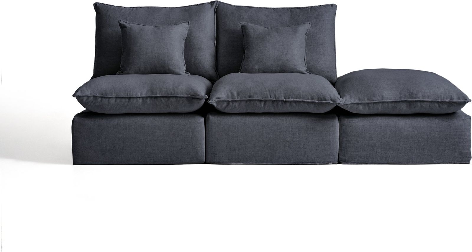 Kave Home Anarela 2-Zitsbank + Hocker