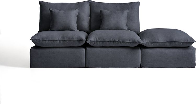 Kave Home Anarela 2-Zitsbank + Hocker