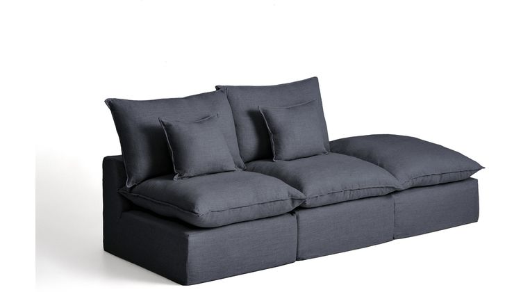 Kave Home Anarela 2-Zitsbank + Hocker