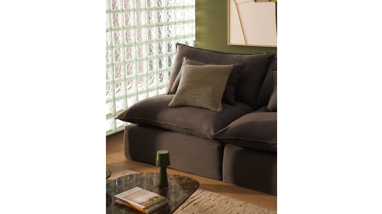 Kave Home Anarela 2-Zitsbank + Hocker