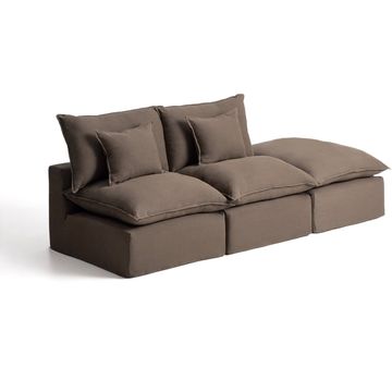 Kave Home Anarela 2-Zitsbank + Hocker