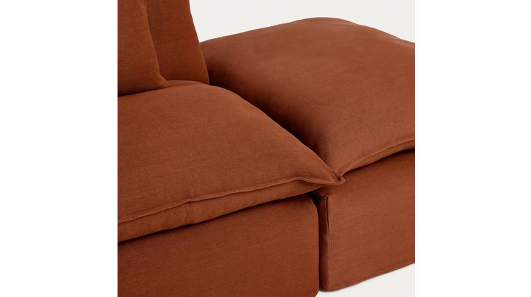 Kave Home Anarela 2-Zitsbank + Hocker