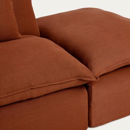 Kave Home Anarela 2-Zitsbank + Hocker