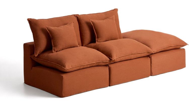 Kave Home Anarela 2-Zitsbank + Hocker