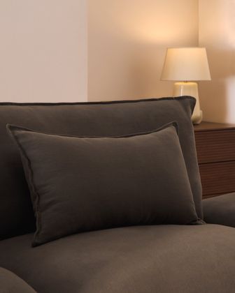 Kave Home Anarela 3-Zitsbank + Hocker