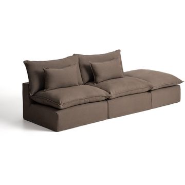 Kave Home Anarela 3-Zitsbank + Hocker