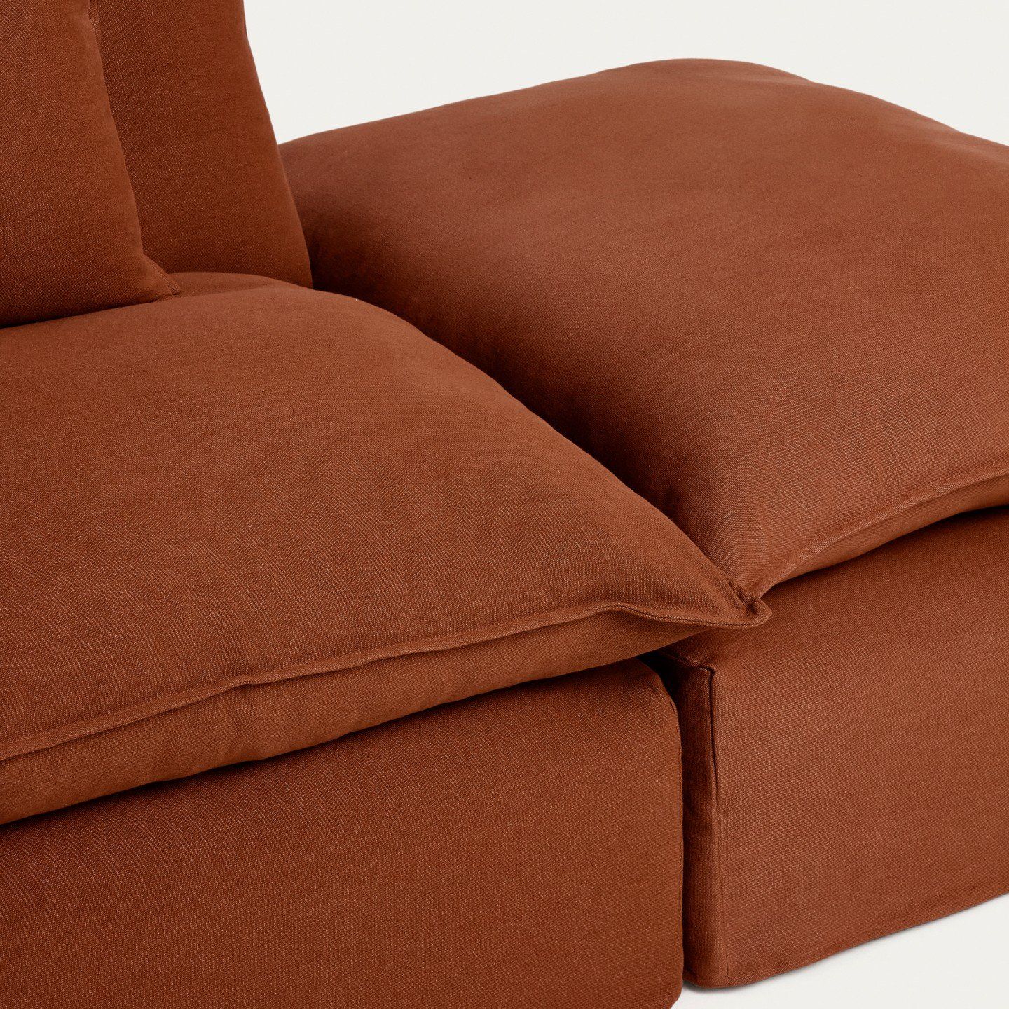 Kave Home Anarela 3-Zitsbank + Hocker