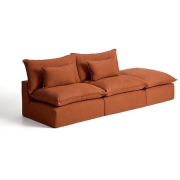 Kave Home Anarela 3-Zitsbank + Hocker