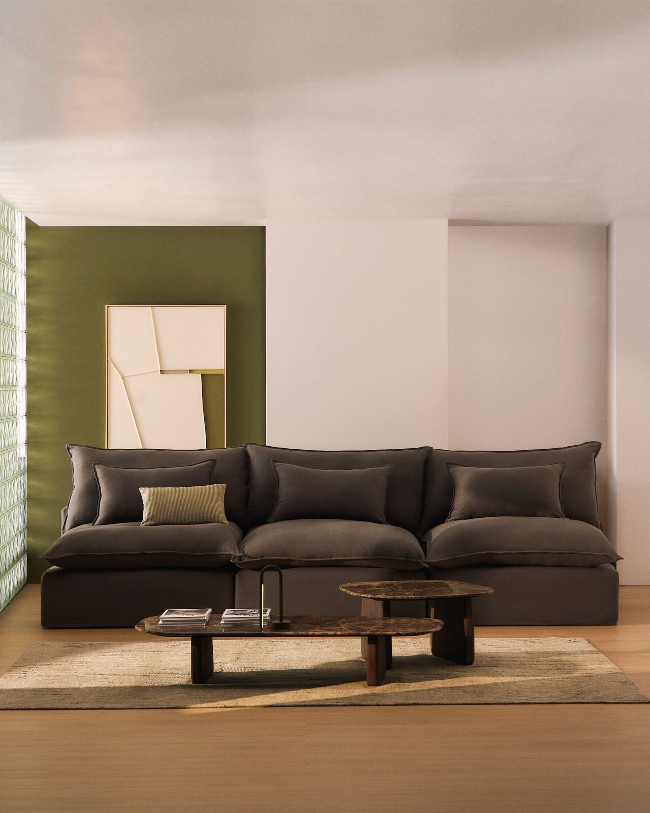 Kave Home Anarela 5-Zits Elementenbank