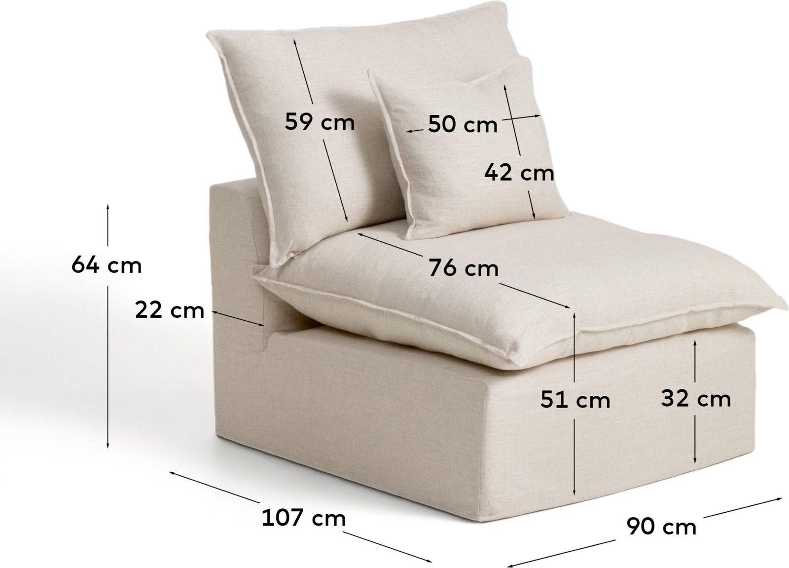 Kave Home Anarela Fauteuil