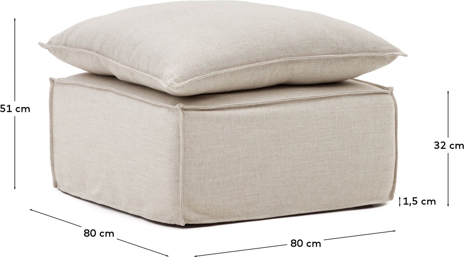 Kave Home Anarela Hocker