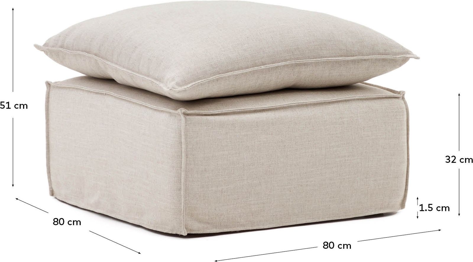 Kave Home Anarela Hocker