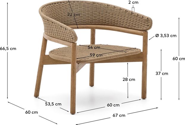 Kave Home Arinella Outdoor Fauteuil