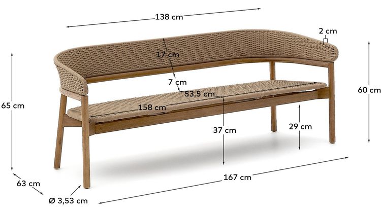Kave Home Arinella Tuinbank