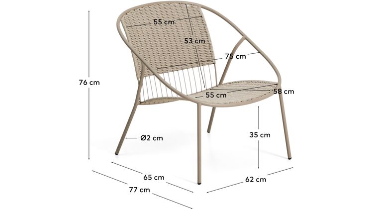 Kave Home Atrani Outdoor Fauteuil