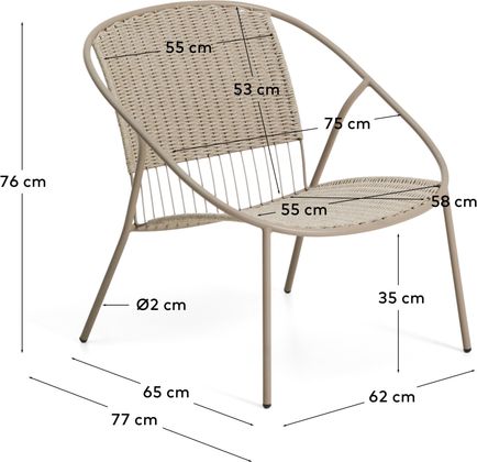 Kave Home Atrani Outdoor Fauteuil