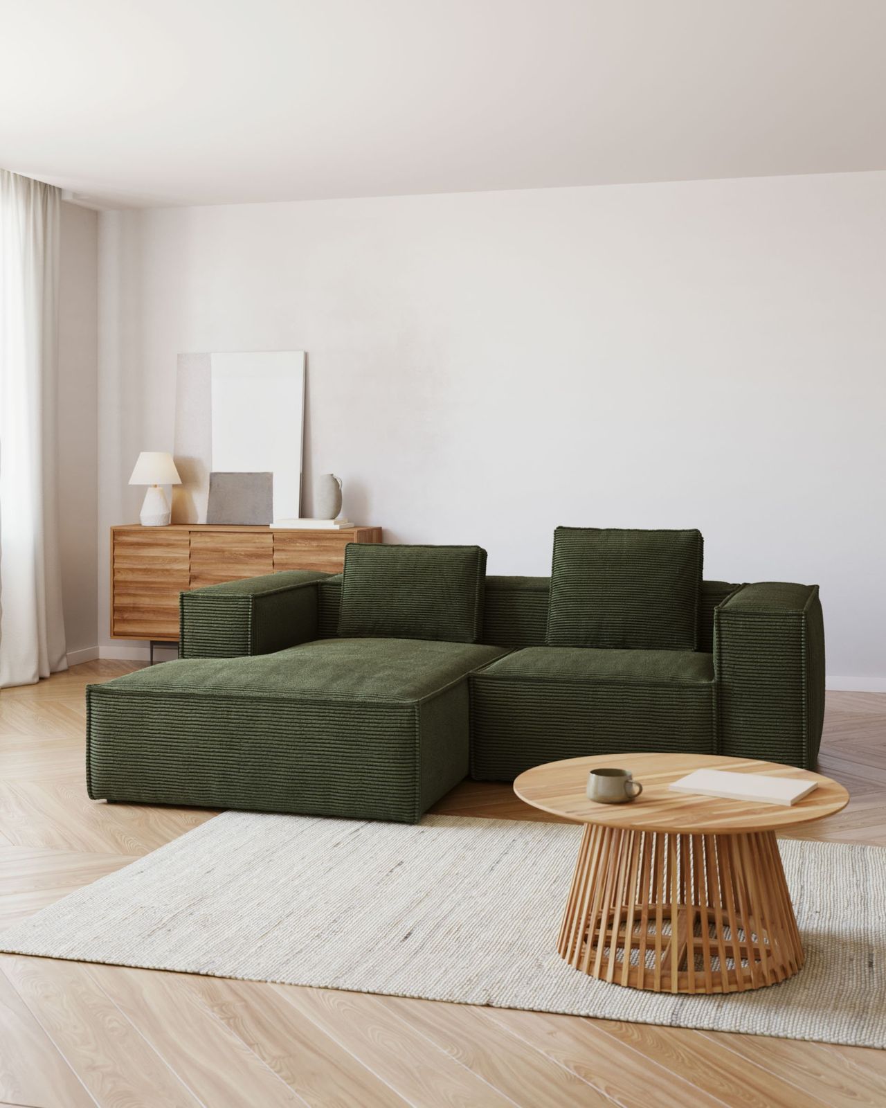 Kave Home Blok 2-Zits Hoekbank