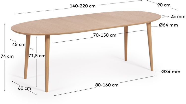 Kave Home Blok 2-Zitsbank