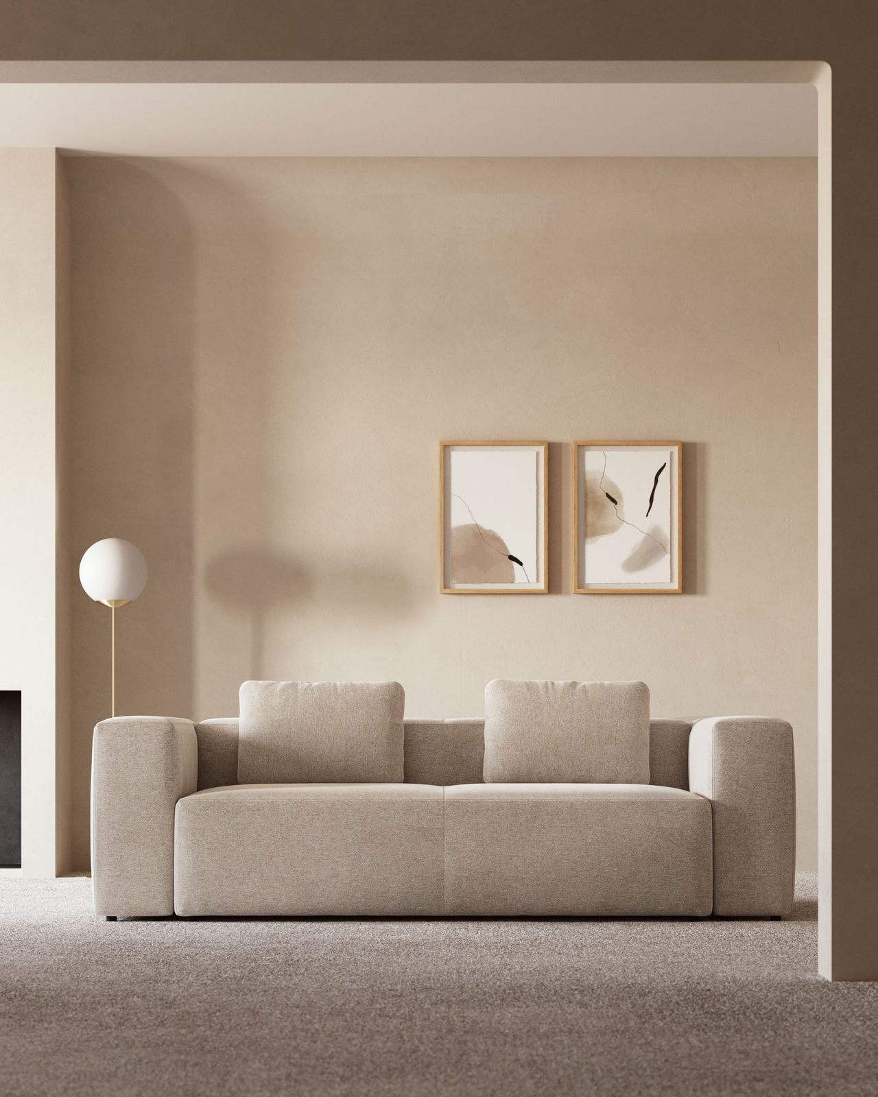 Kave Home Blok 3-Zitsbank