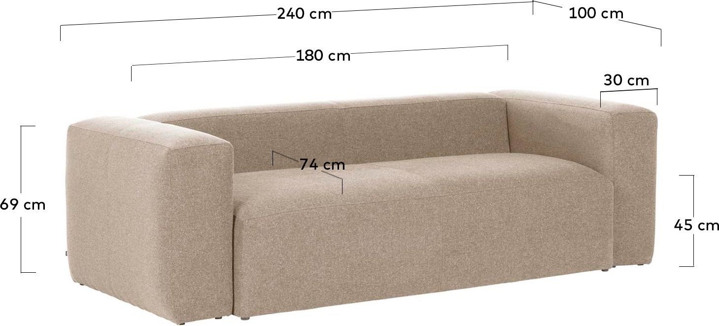 Kave Home Blok 3-Zitsbank