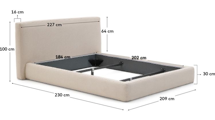 Kave Home Blok Bed