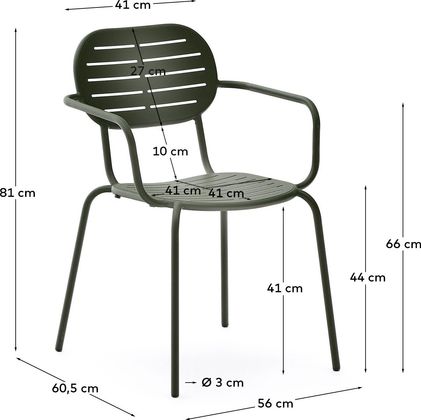 Kave Home Brai Tuin Armstoel