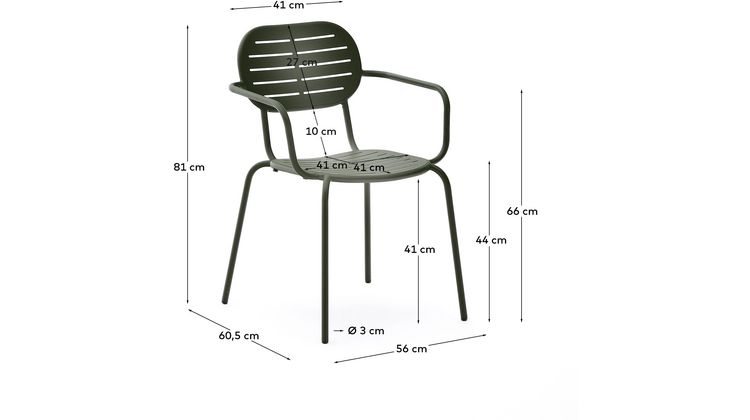 Kave Home Brai Tuinstoel