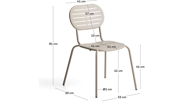 Kave Home Brai Tuinstoel