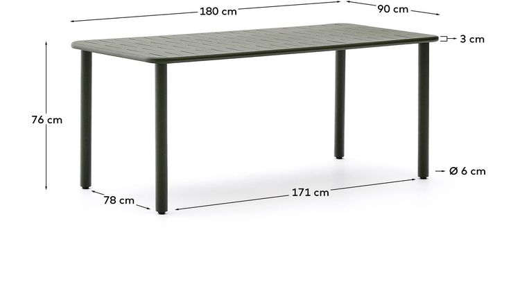Kave Home Brai Tuintafel