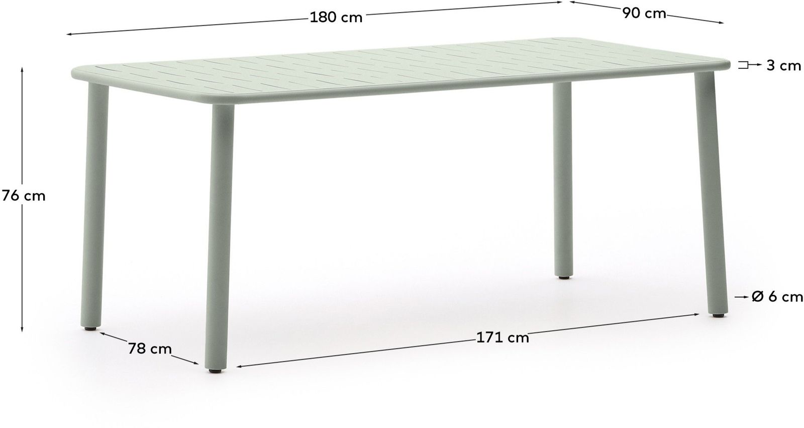 Kave Home Brai Tuintafel