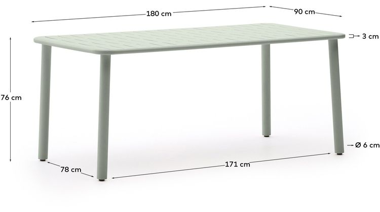 Kave Home Brai Tuintafel