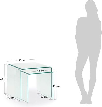Kave Home Burano Set van 2 Bijzettafel