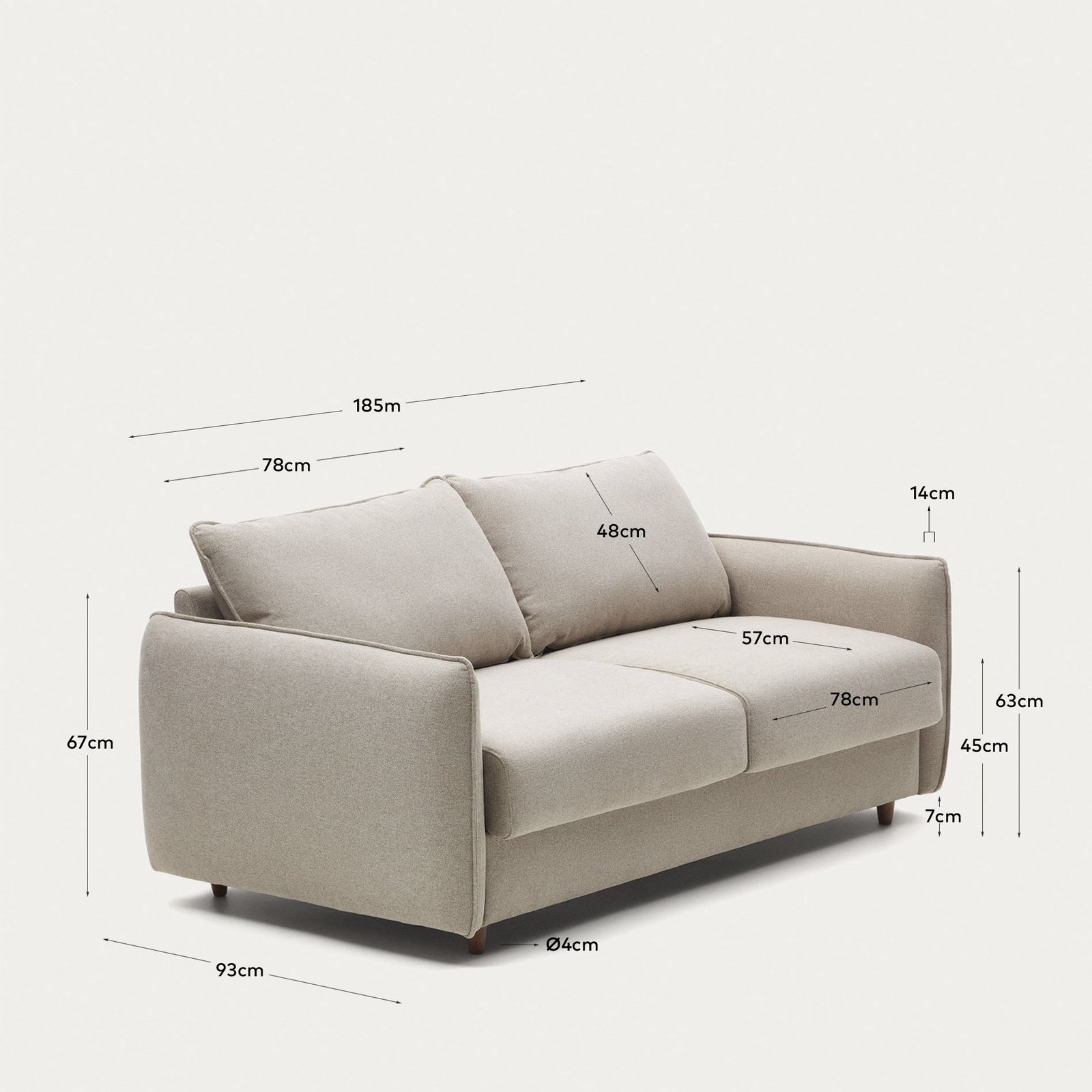 Kave Home Carlota Slaapbank