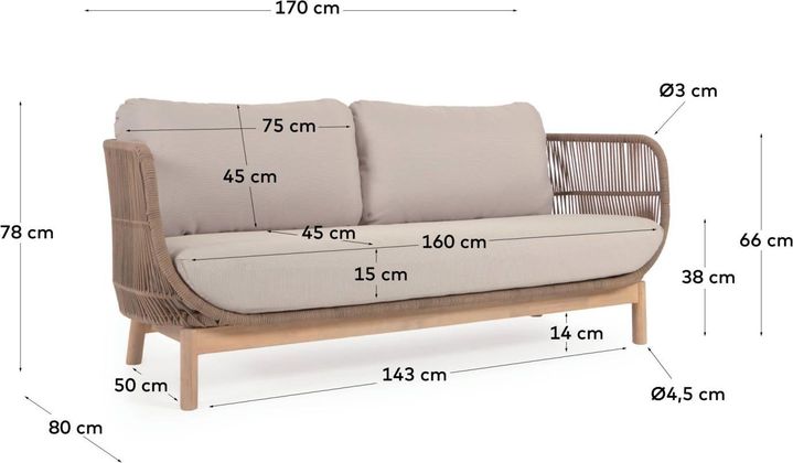 Kave Home Catalina Tuinbank