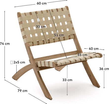 Kave Home Chabeli Tuinstoel