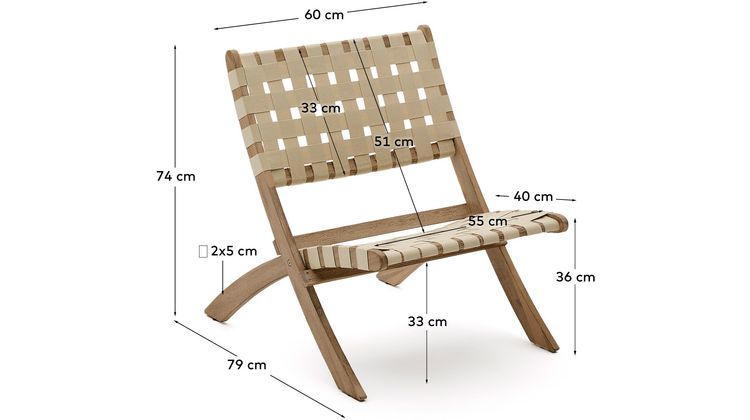 Kave Home Chabeli Tuinstoel