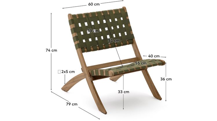 Kave Home Chabeli Tuinstoel