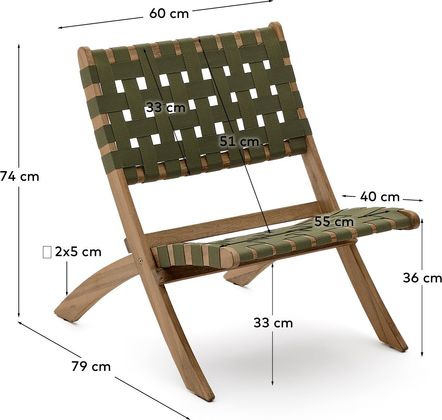 Kave Home Chabeli Tuinstoel