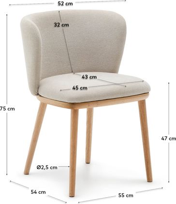 Kave Home Ciselia Eetkamerstoel