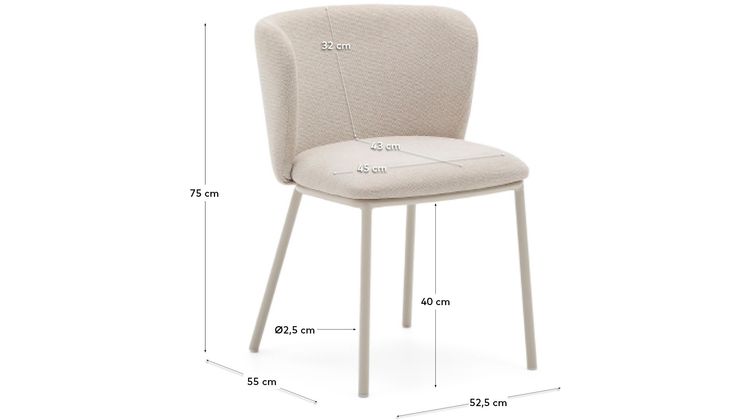 Kave Home Ciselia Eetkamerstoel