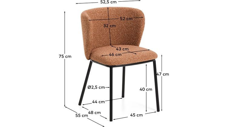 Kave Home Ciselia Eetkamerstoel