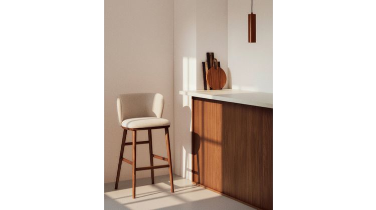 Kave Home Ciselia Hoog Barstoel